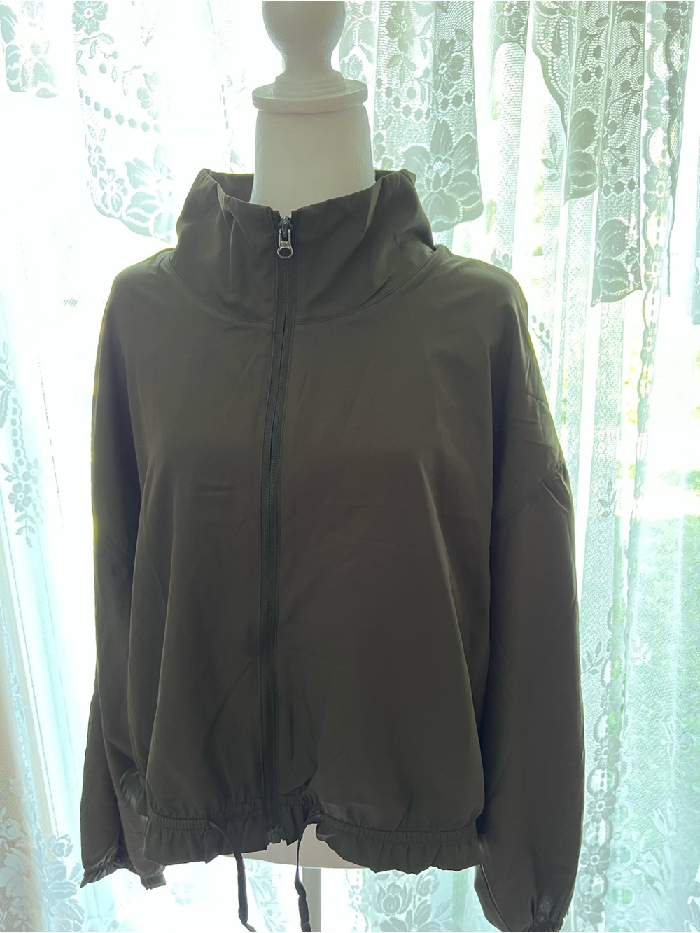 Old Navy Olive Green Zip-Front Bomber Jacket XL